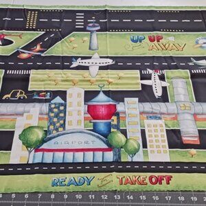 Ready for TakeOff Fabric Panel by Renae Lindgren for Wilmington Prints Licensed